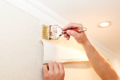 Pose de papier peint à Oberschaeffolsheim — revêtements muraux et toiles de verre